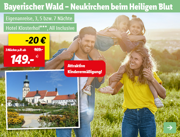 Bayerischer Wald, 3 Nächte p.P. ab 149€