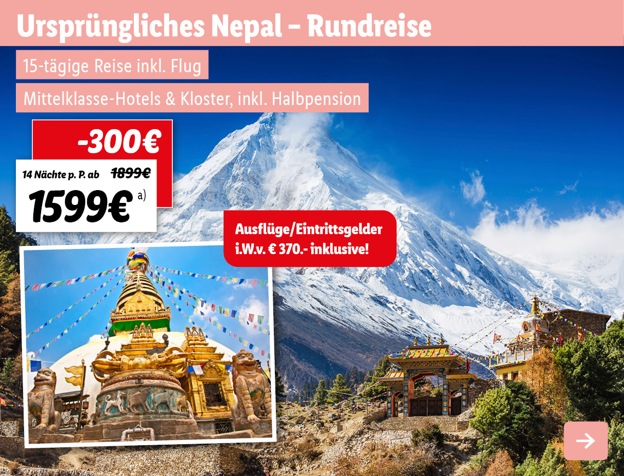 Ursprüngliches Nepal - Rundreise