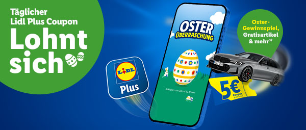 Täglich Lidl Plus App öffnen, lohnt sich. Oster- Gewinnspiel, Gratisartikel & mehr 32
