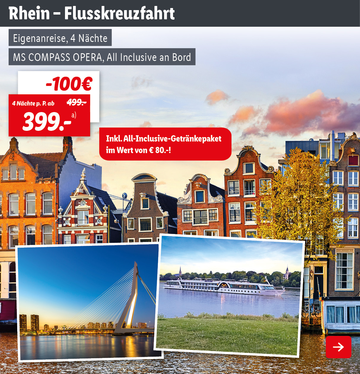Rhein mit Niederlande - Flusskreuzfahrt