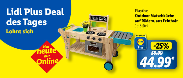 Lidl Plus Deal des Tages. Nur heute nur Online
