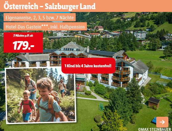 Österreich - Salzburger Land, 2 Nächte p.P. ab 179€