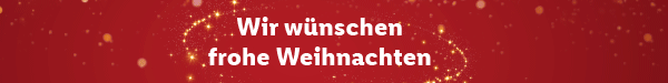 Wir wünschen frohe Weihnachten