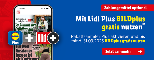 Mit Lidl Plus BILDplus gratis nutzen 29