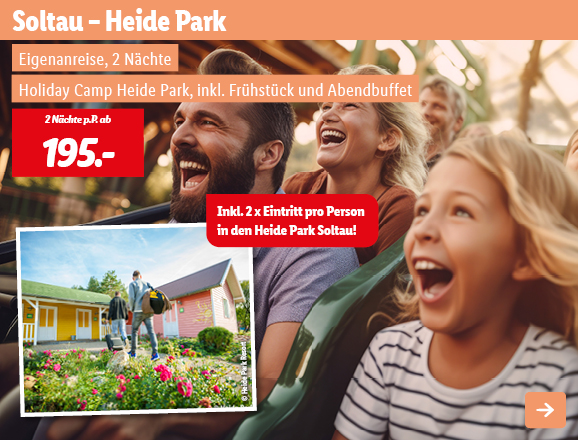 Soltau – Heide Park & Übernachtung, 2 Nächte p.P. ab 195€