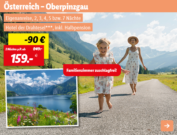 Österreich - Oberpinzgau, 2 Nächte p.P. ab 159€