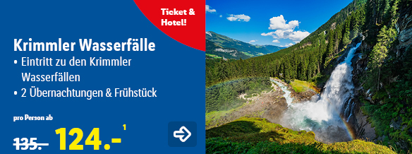 Wellnessurlaub an Europas höchstem Wasserfall, p.P. ab 124€