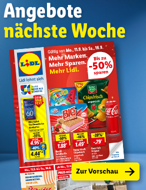 Angebotsprospekt nächste Woche
