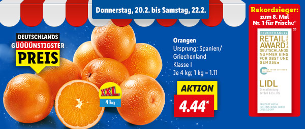 Rekordsieger: zum 8. Mal Nr. 1 für Frische 20