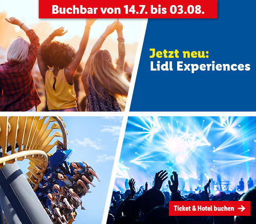 Deals für Festivals und Erlebnisparks buchbar von 14.7. bis 03.08. Jetzt buchen.