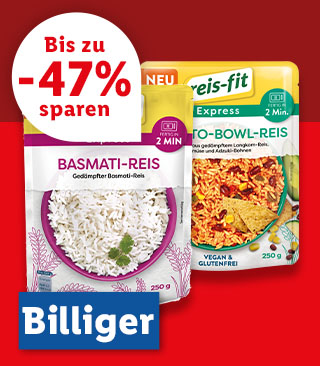 Billiger | Ab Donnerstag, 5.9.