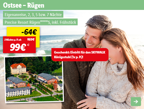 Ostsee, 2 Nächte p.P. ab 99€
