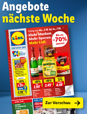 Angebotsprospekt nächste Woche