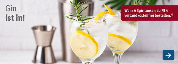 Wein & Spirituosen: Gin ist in!