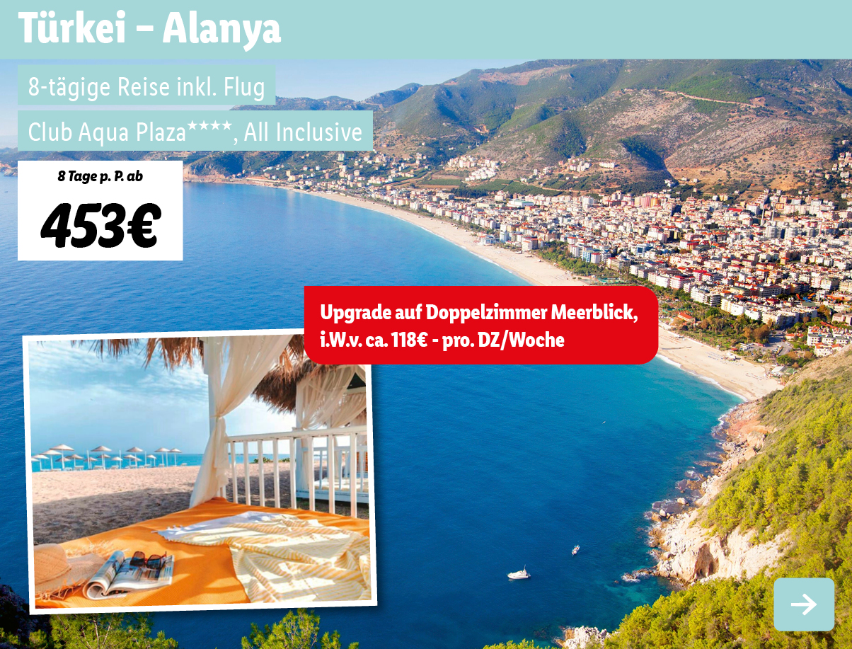 Türkei - Alanya - 4* Club Aqua Plaza