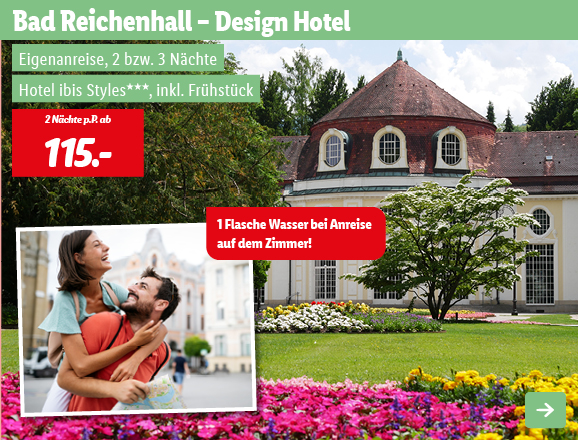 Bad Reichenhall – Design Hotel, 2 Nächte p.P. ab 115€