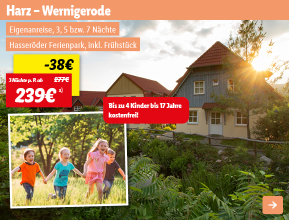 Hasseröder Ferienpark, 3 Nächte p.P. ab 239€