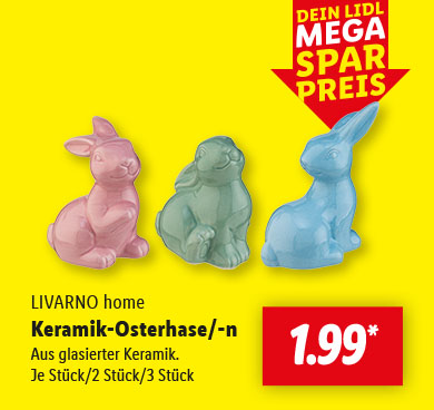LIVARNO home Keramik-Osterhase/-n