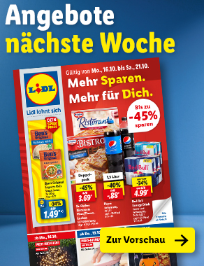 Angebotsprospekt nächste Woche