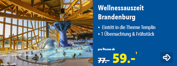 Wellnessauszeit Brandenburg, p.P. ab 59€
