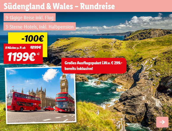 Südengland & Wales - Rundreise