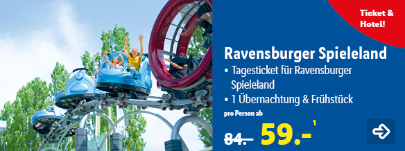 Ravensburger Spieleland, p.P. ab 59€