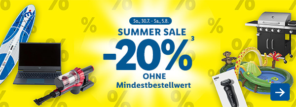 -20% im Summer Sale