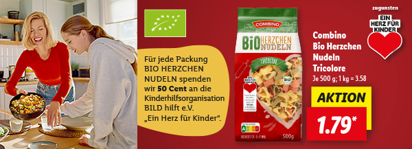 Unsere Nudeln kommen von Herzen