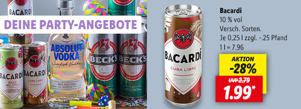 Party-Angebote zu Karneval | Ab Montag, 5.2.