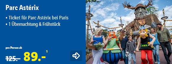 Parc Astérix, p.P. ab 89€