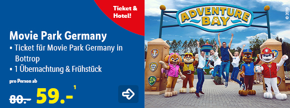 Movie Park Germany, p.P. ab 59€