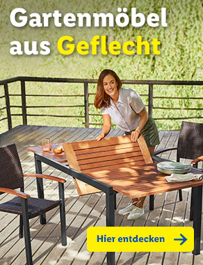 Gartenmöbel aus Geflecht