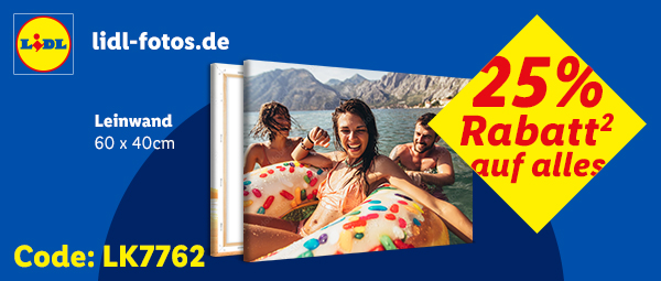 Lidl Fotos: Leinwand, 60 x40 CM, 25% auf alles mit Code LK7762
