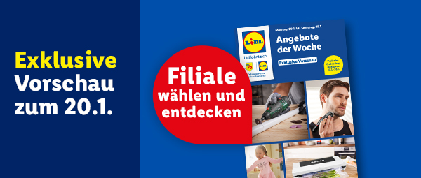 Exklusive Vorschau der Angebote