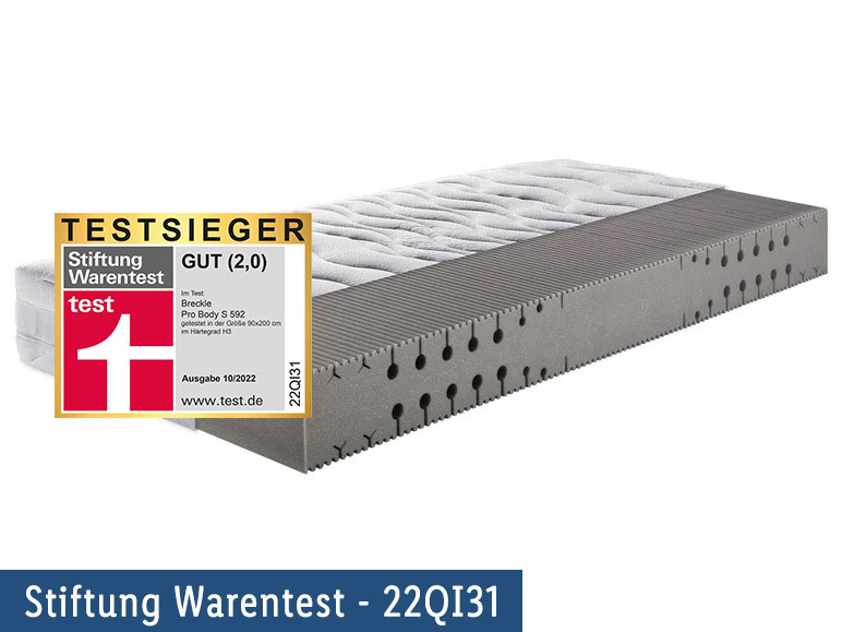 Breckle 7-Zonen Kaltschaum-Matratze »Pro Body S 592«, für alle Körpertypen