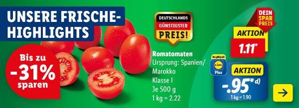 Jetzt in deiner Filiale: Unsere Frische-Highlights