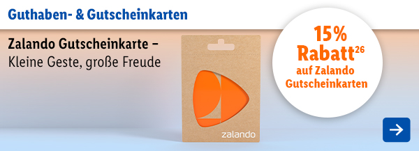 Guthabenkarte: Zalando