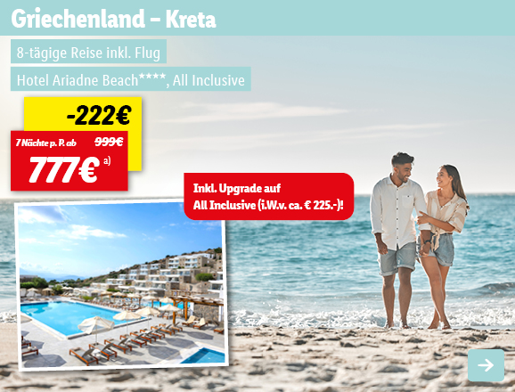 Griechenland, 7 Nächte p.P. ab 777€