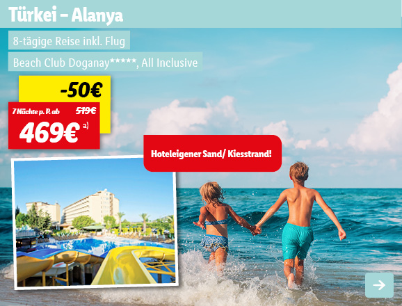 Türkei, 7 Nächte p.P. ab 469€
