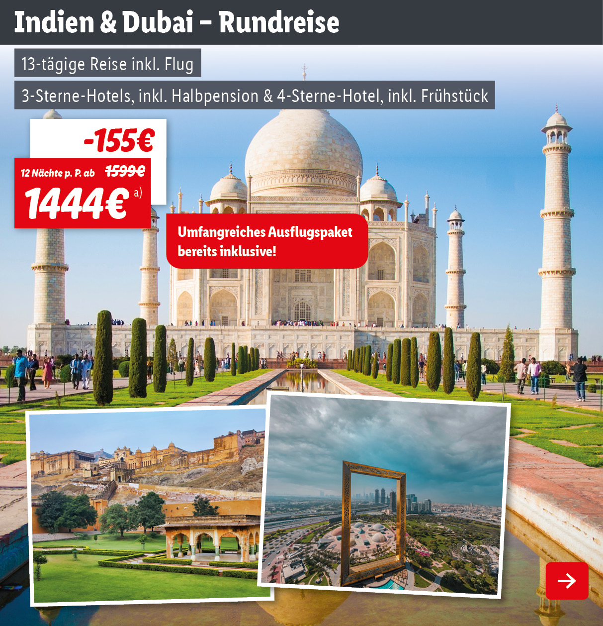 Indien & Dubai - Goldenes Dreieck