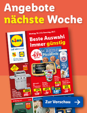 Angebotsprospekt nächste Woche