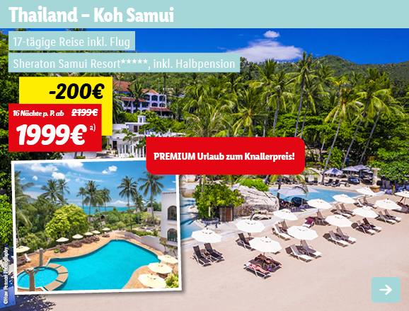 Thailand - Koh Samui, 16 Nächte p.P. ab 1999€