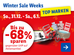 Winter Sale Weeks - Top Marken