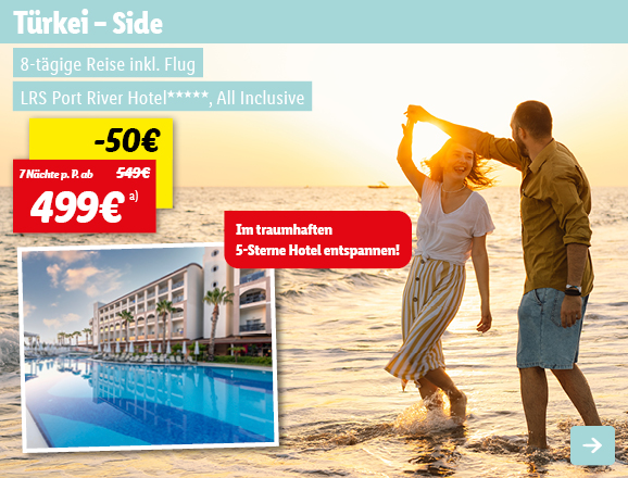 Türkei, 7 Nächte p.P. ab 499€