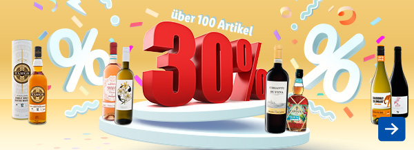 Wein & Spirituosen: 30% Rabatt