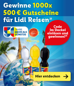 Code im Deckel einlösen und gewinnen