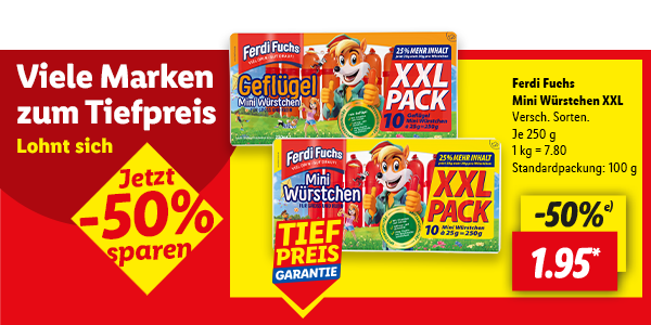 Viele Marken zum Tiefpreis lohnt sich. Bis zu -50% sparen