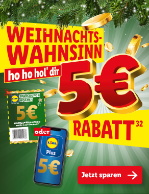 Weihnachts-Wahnsinn – Ho ho hol' dir 5€ Rabatt³²