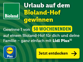 Urlaub auf dem Bioland-Hof gewinnen mit Lidl Plus³²