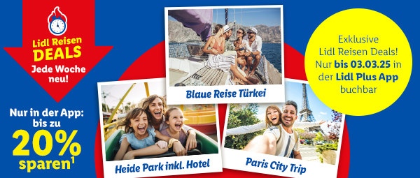Lidl Plus Reisen Deals